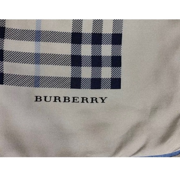 authentic BURBERRY 34" silk NOVA CHECK plaid SCARF - Picture 4 of 7